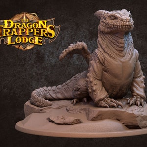 Sand Burrower Dragon Miniature - The Dragon Trappers Lodge -  Fantasy - D&D - Pathfinder -  Monster