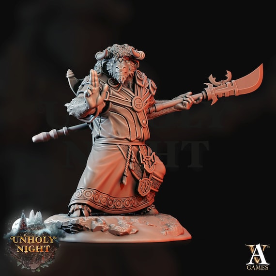 Yakfolk Monk - Beastmen - Archvillain Games - Fantasy - D&D