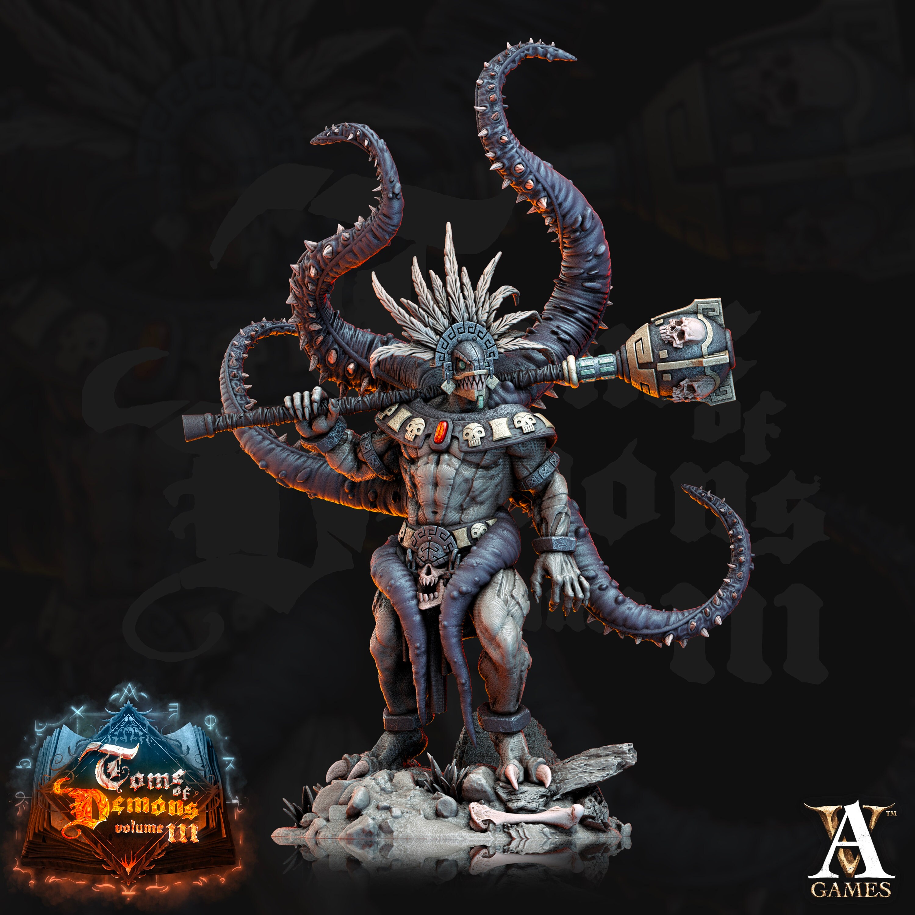 Qyintakla Abominations - Aztec - Demogorgon Snake Devil - Miniature - D ...