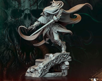 Roben Notturno - Vampire Noble - Miniature - D&D -   Fantasy - Archvillain Society