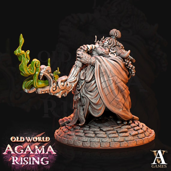 Acolytes of Ziskal - Slann - Miniature - D&D - Lizardmen