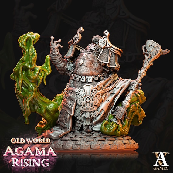 Acolytes of Ziskal - Slann - Miniature - D&D - Lizardmen