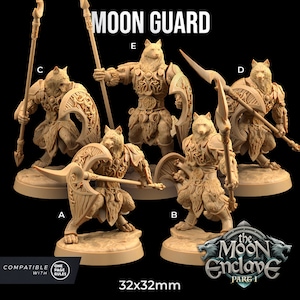 Moon Guard - Werewolf Warriors - The Dragon Trappers Lodge -  Fantasy - D&D - Pathfinder -  Roleplaying