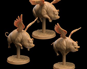 Flying Pigs - Boars - The Dragon Trappers Lodge -  Fantasy - D&D - Pathfinder -  Roleplaying