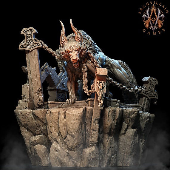 Fenris - Fenrir the Lycan God - Miniature - D&D - Fantasy - Etsy