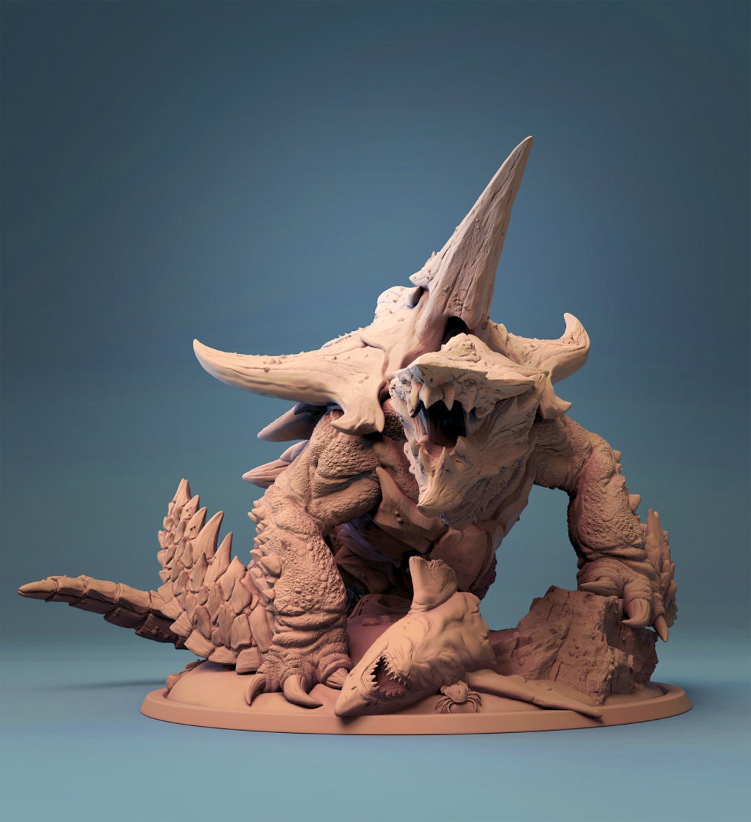 Dragon Turtle - Kaiju - Miniature - Fantasy - D&D - Pathfinder