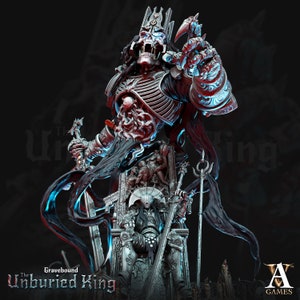 Atrum Rex - Undead Necromancer King - Skeleton Lord - Archvillain Games -  Fantasy - D&D - Pathfinder -  Monster