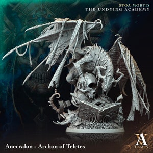 Anecralon - Archon of Teletes Lich Dragon - Archvillain Games -  Fantasy - D&D - Pathfinder -  Monster