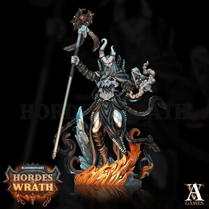 Rubeus Wrathcaller - Demon Warlock - Archvillain Games -  Fantasy - D&D - Pathfinder -  Monster