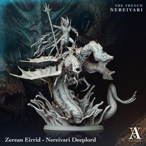 Zerean Eirrid - Nereivari Deeplord - Archvillain Games -  Fantasy - D&D - Pathfinder -  Monster