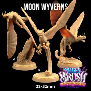 Moon Wyverns - The Dragon Trappers Lodge -  Fantasy - D&D - Pathfinder -  Roleplaying