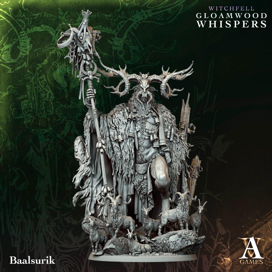 Small Spirit Ruler Baalsurik - Forest Spirit God - Fantasy - D&D - Pathfinder - Miniatures ...
