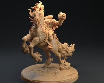 The Headless Horseman - Nightmare - Dragon Trapper Miniature - The Dragon Trappers Lodge -  Fantasy - D&D - Pathfinder - Roleplaying