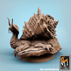 Tortescargot - Giant Snails - Miniature  - Fantasy - D&D - Pathfinder - Roleplaying