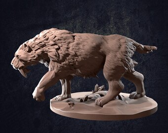 Miniatura di Felidont Alato Smilodonte Tigre dai Denti a Sciabola