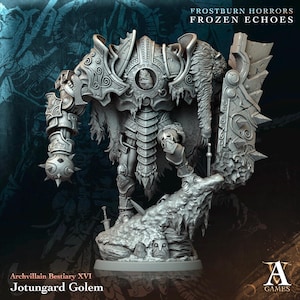 Jotungard Golem - Archvillain Games -  Fantasy - D&D - Pathfinder -  Monster