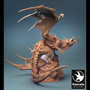ブラックドラゴン - クロマティックイービルドラゴン - ミニチュア - ファンタジー - D&D - パスファインダー - ロールプレイング