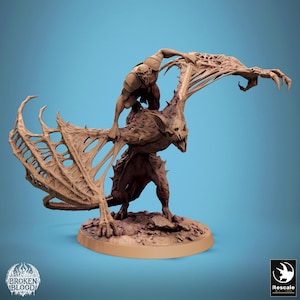 Ghoul Bat Riders - Nieumarły Smok - Miniatura - Fantasy - D&D - Pathfinder - Odgrywanie ról