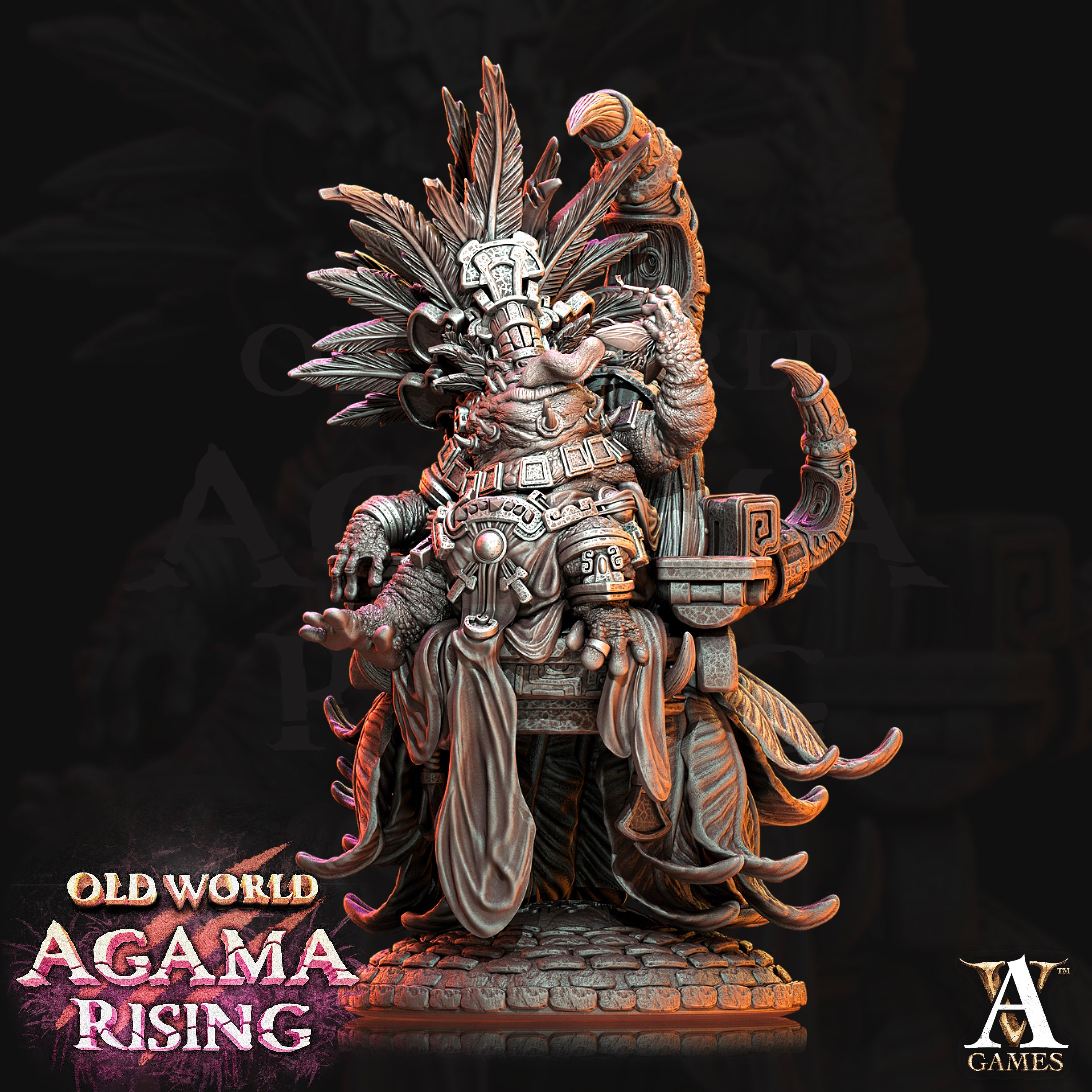 High Priest of Ziskal - Slann - Miniature - D&D - Lizardmen