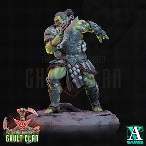 Ghult Berserkers  - Space Orc Boys - Miniature - D&D -  Sci-Fi - Wargame