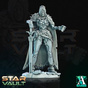 Braeylee - Techknight - Space Warrior - Miniature - D&D -  Sci-Fi - Wargame