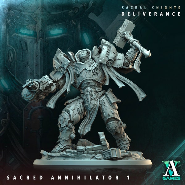 Sacred Annihilator Dread-knight - Miniature - D&D -  Sci-Fi - Wargame