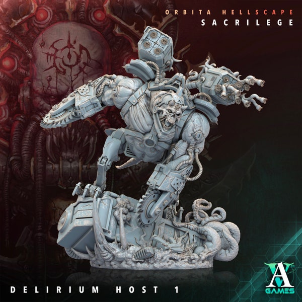 Delirium Host - Chaos Obliterator Mutants - Miniature - D&D -  Sci-Fi - Wargame -