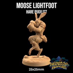 Moose, Lightfoot - Rabbit Fighter - The Dragon Trappers Lodge -  Fantasy - D&D - Pathfinder -  Roleplaying