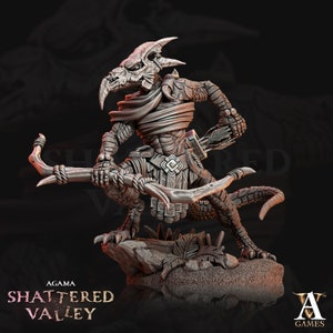 Agama Jungle Scouts - Lizardman Fighter - Archvillain Games -  Fantasy - D&D - Pathfinder -  Monster