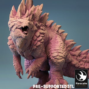 Godzilla - Gojira - Kaiju - King of Monsters - Miniature  - Fantasy - D&D - Pathfinder - Roleplaying
