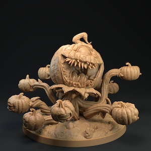 The Pumpking - Pumpkin Mimic - Dragon Trapper Miniature - The Dragon Trappers Lodge -  Fantasy - D&D - Pathfinder - Roleplaying