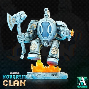 Norgrem Ironclad - Space Dwarf Warsuits - Miniature - D&D -  Sci-Fi - Wargame
