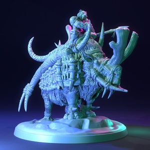 Armoured Rhinodon - Megafauna - Dragon Trapper Miniature - The Dragon Trappers Lodge -  Fantasy - D&D - Pathfinder - Roleplaying