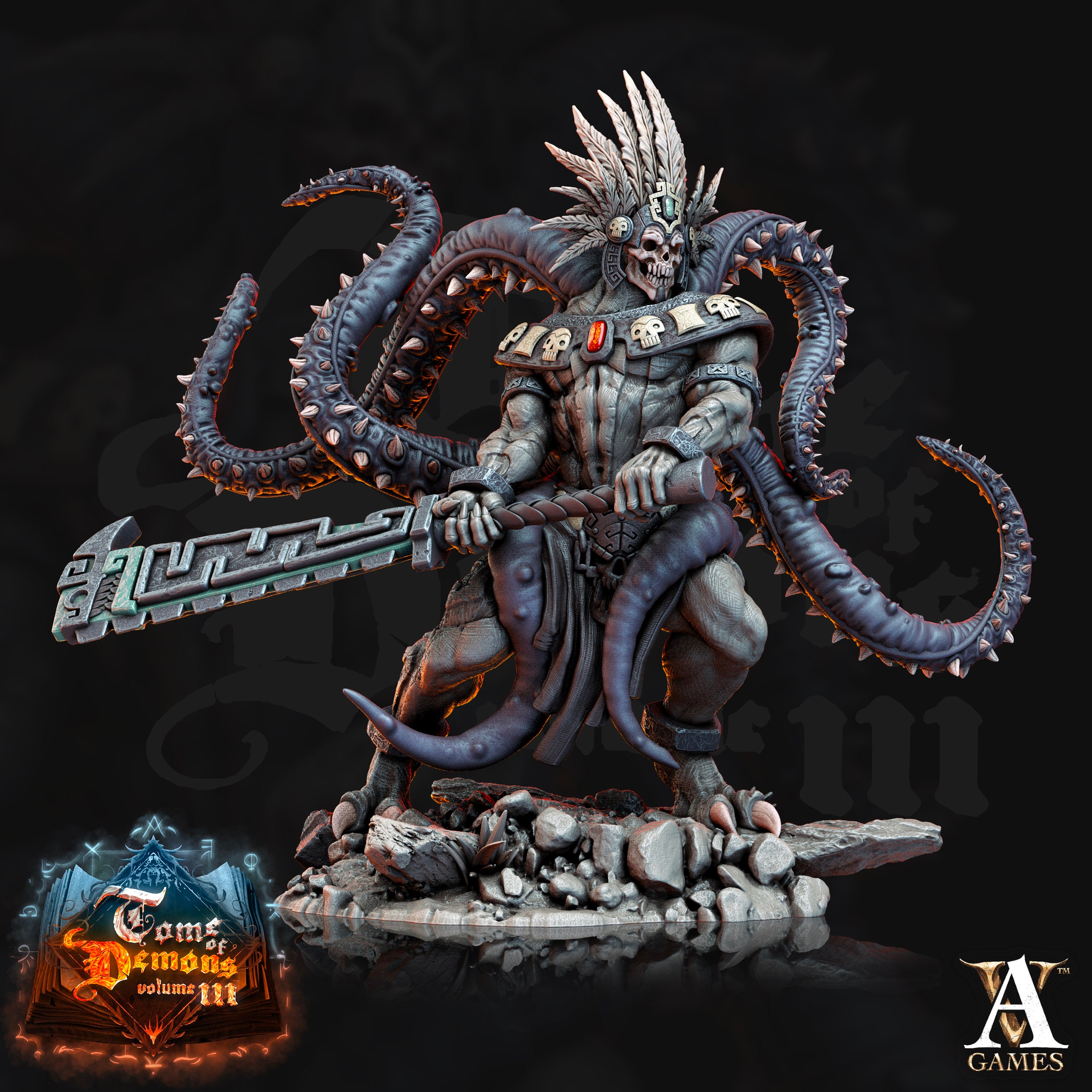 Qyintakla Abominations - Aztec - Demogorgon Snake Devil - Miniature - D ...