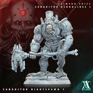 Sanguitor Nightspawn - Miniature - D&D -  Sci-Fi - Wargame - DOOM