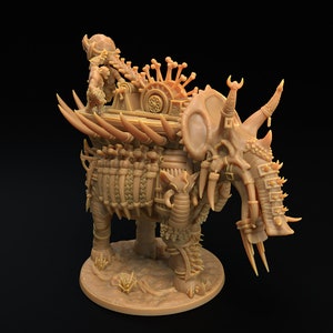 Skullgrinder Seige Beasts - Platybelodon - Megafauna - The Dragon Trappers Lodge -  Fantasy - D&D - Pathfinder -  Roleplaying