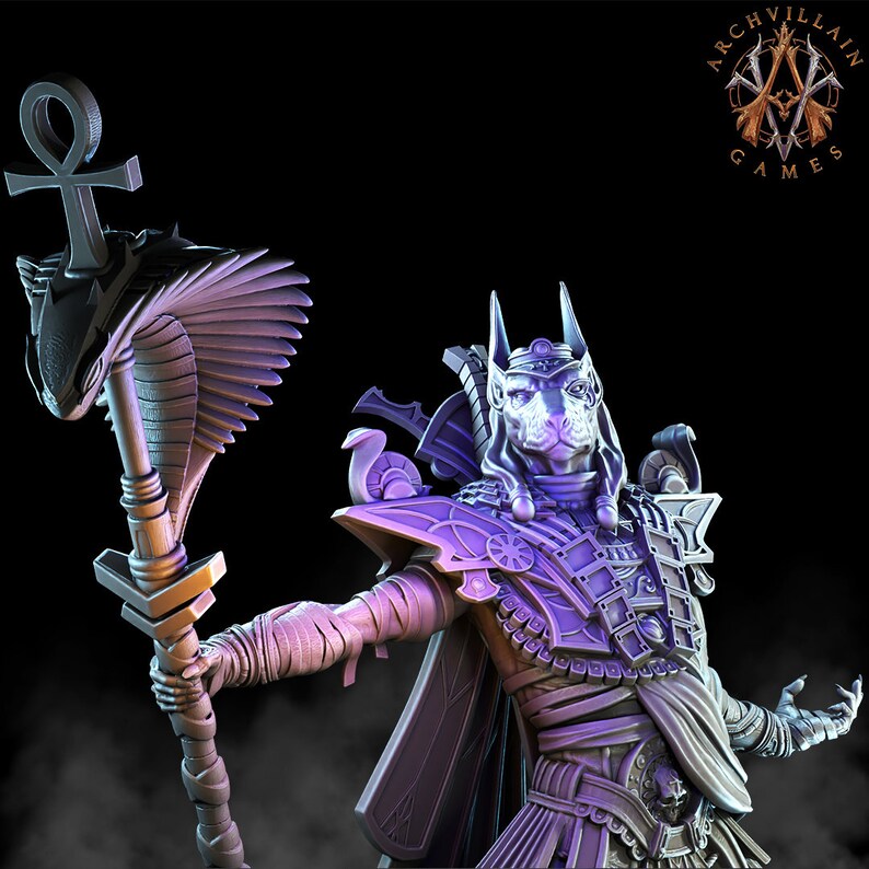 God King Anubis - Lich - Tomb Kings - Archvillain Games - Fantasy - D&D ...