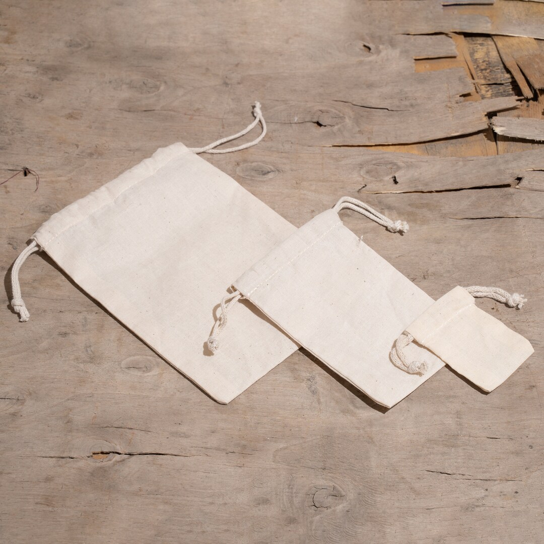 Made In The USA Cotton Muslin Bags 8x10 Inches 10 Count