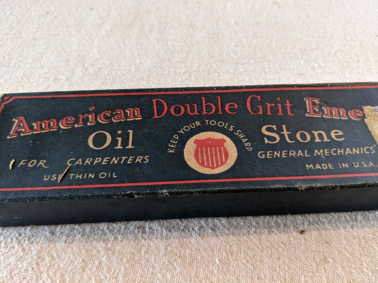 Vintage American Double Grit Emery Oil Stone No. AE7 NEW in Etsy