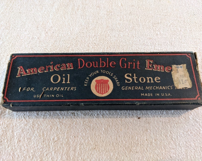 Vintage American Double Grit Emery Oil Stone No. AE7 NEW in Etsy