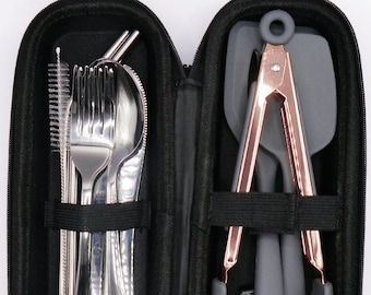 Camping Cooking & Cutlery Kit – Portable Outdoor Utensil Set | Perfect Christmas Gift for Men,Campers, Van Life, Outdoors Cooks + Travellers