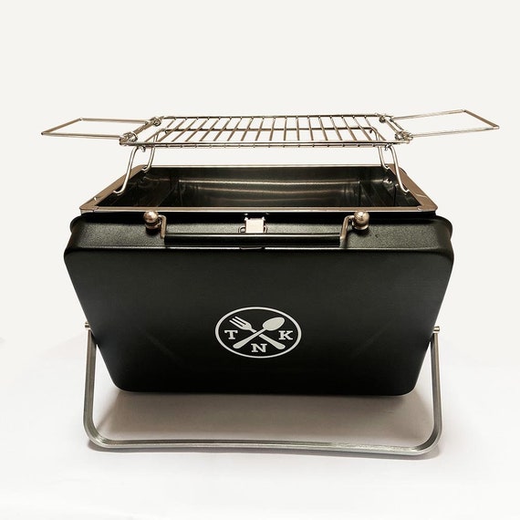 Portable BBQ Briefcase – Compact Outdoor Cooking Set | Perfect Christmas Gift for Men, Campers, Fishing, Picnics, Beach BBQ’s + Van Life