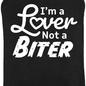 Funny Dog Shirt I'm a Lover Not a Biter Cute Dog Clothes Pet Puppy Cat T-Shirt Dog Accessories for Small & Large Dogs Soft Breathable