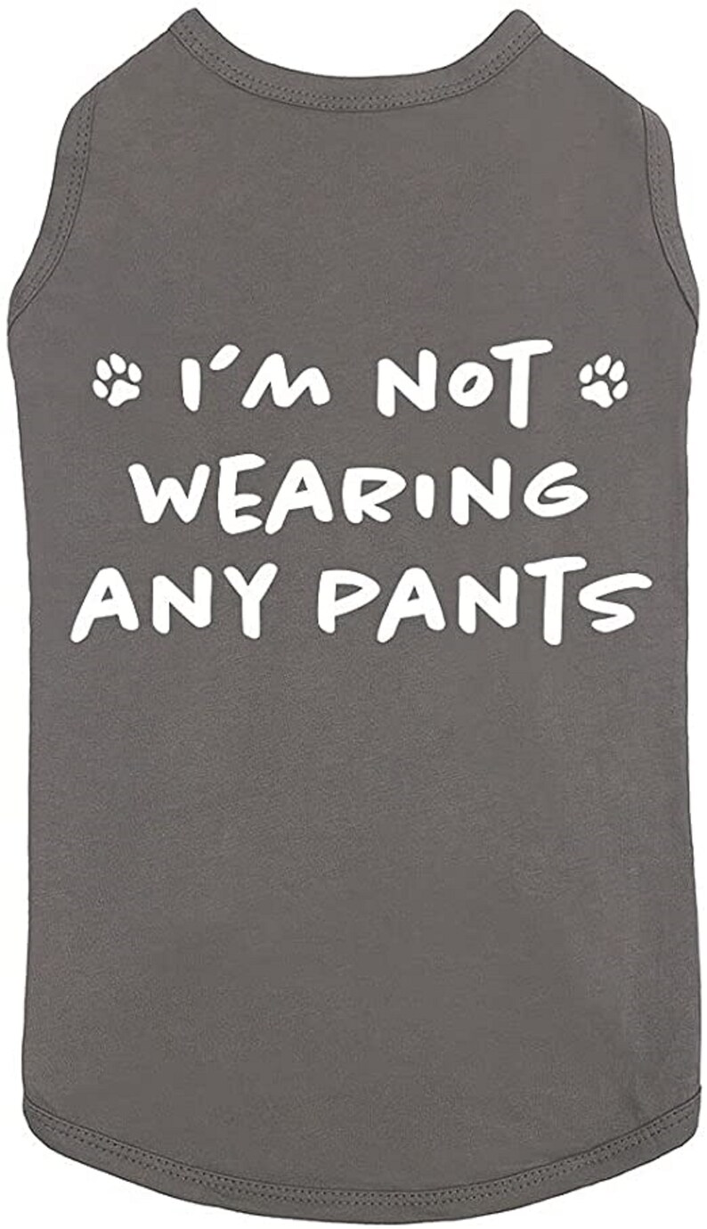 Funny Dog Shirt I'm Not Wearing Any Pants Cute Dog Clothes Etsy