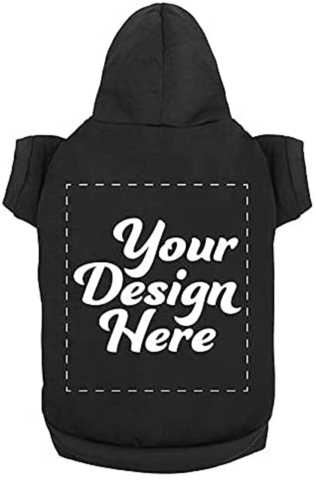 Personalized Dog Hooded Sweatshirt Custom Pet Pullover Hoodie Text