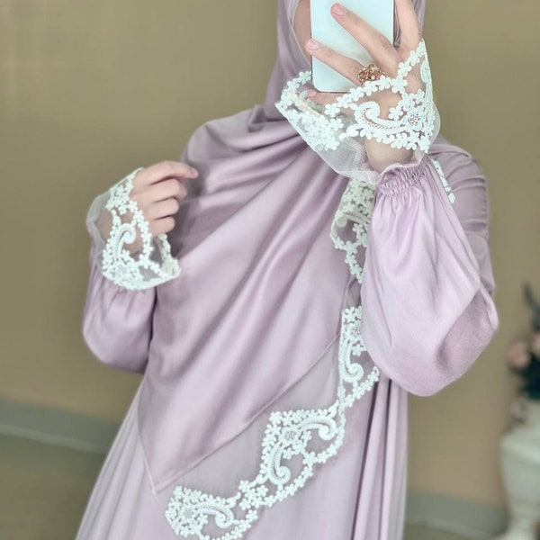 Luxury Prayer Dress, Abaya, Jilbab, Maxi Dress, Long Dress, Khimar, Islamic Dress, Prayer Abaya, Prayer set, Islamic gift, Hijab,Prayer Robe