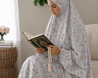 Luxury Prayer Dress, Abaya, Jilbab, Maxi Dress, Long Dress, Khimar, Islamic Dress, Prayer Abaya, Prayer set, Islamic gift, Hijab,Prayer Robe