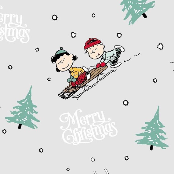 Peanuts Snoopy 'merry Christmas' Fabric, Oeko-tex, 100