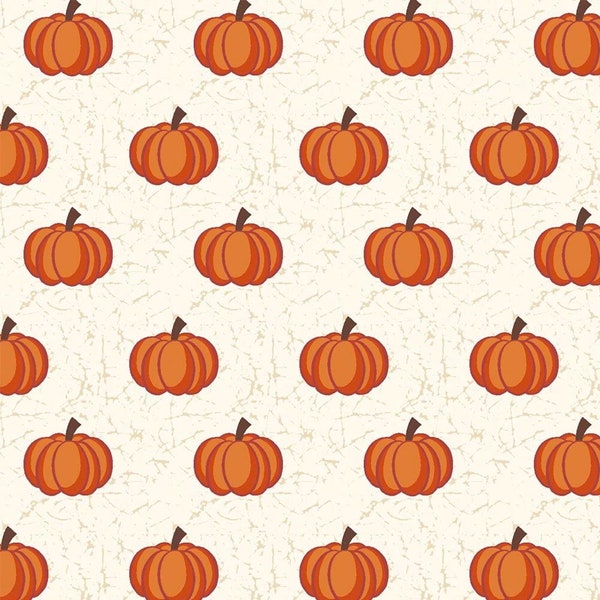 Pumpkin Fabric, 100% Cotton, Sold by the Half Metre