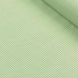 Green Check Fabric, Digital Print, Green Plaid  100% Cotton, Sold by the Half Metre